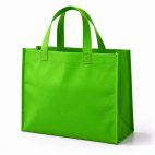 bolsa de no tejido verde sin imprimir